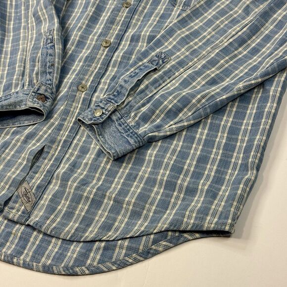 Levis Silvertab Mens Long Sleeve Denim Button Up Shirt Blue Size L - Picture 6 of 10